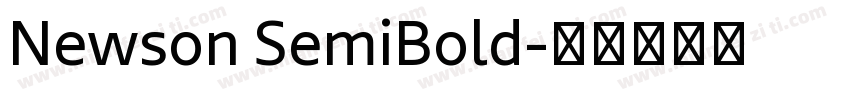 Newson SemiBold字体转换